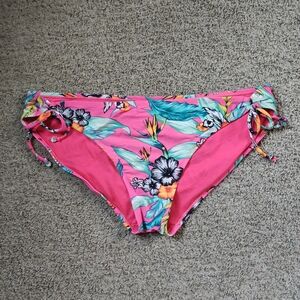 Old Navy Pink Floral Bikini Bottom